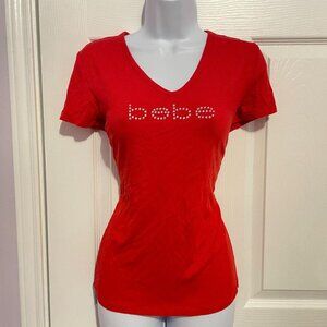 Bebe Red Blouse